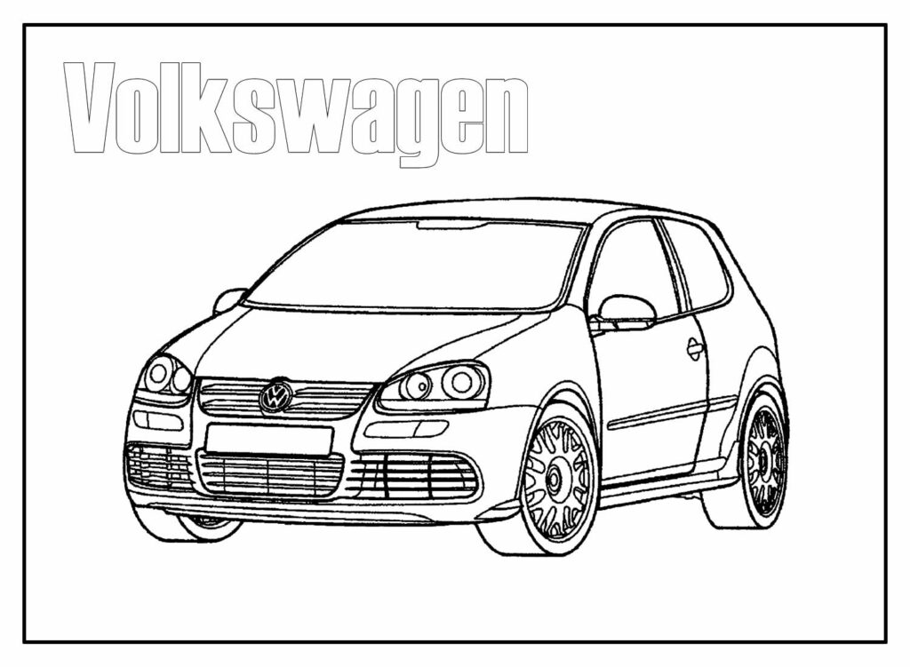 Desenhos de Volkswagen para colorir