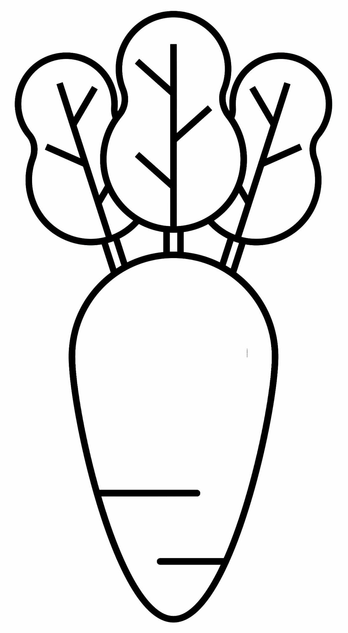 Desenhos de Cenoura para colorir - Bora Colorir
