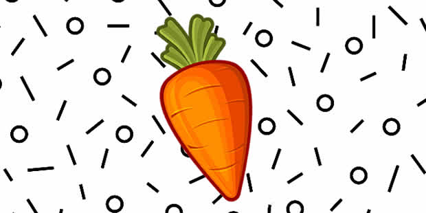 Desenhos de Cenoura para colorir
