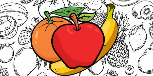 Desenhos De Frutas Para Colorir Para Colorir