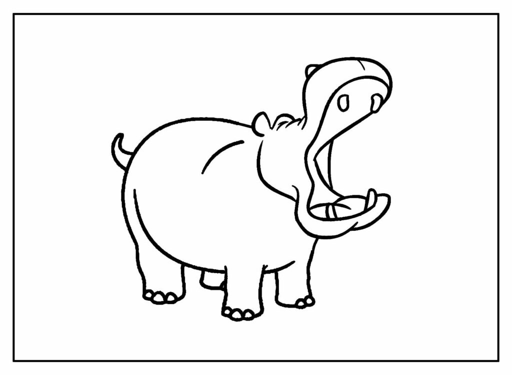 Desenho de Hipopótamo