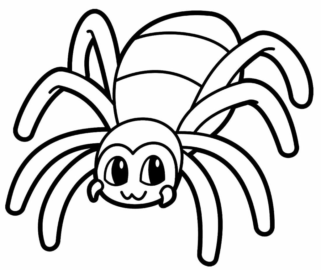 Desenho para pintar de Aranha