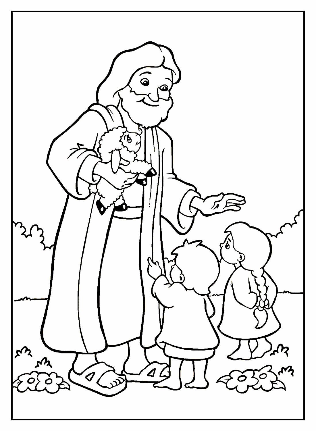 Desenhos de Jesus Cristo para colorir - Bora Colorir