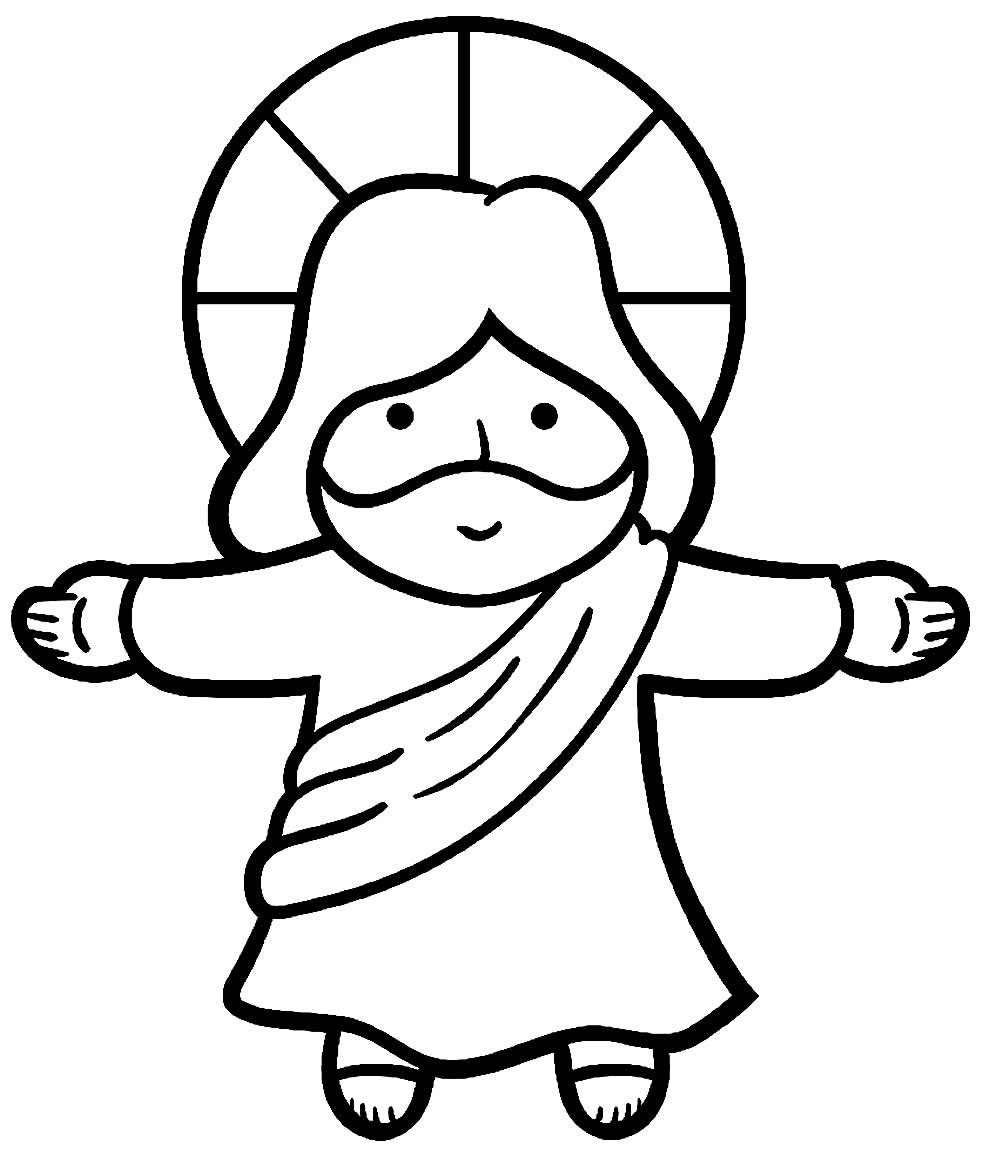 Desenhos De Jesus Cristo Para Colorir Bora Colorir