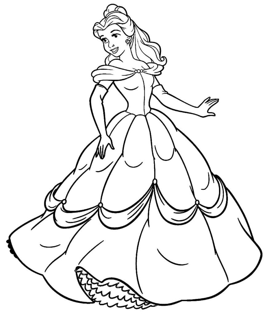 Desenho Princesa Pintar