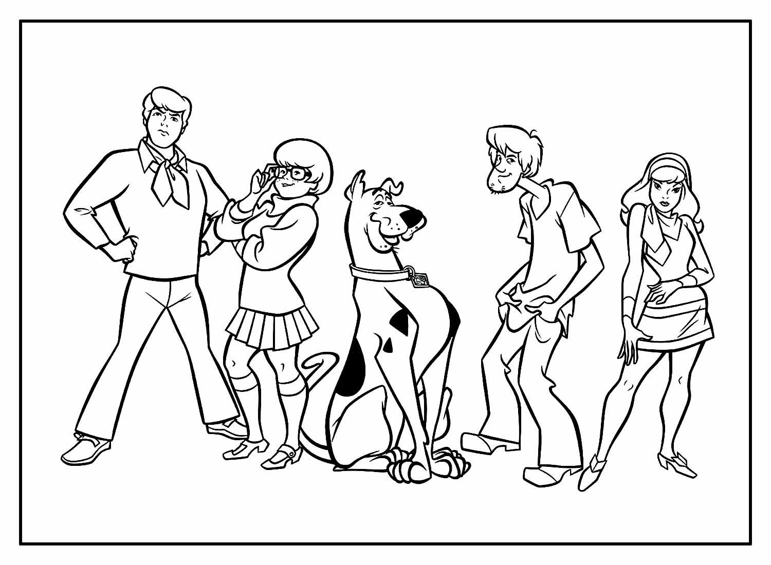 Desenhos do Scooby-Doo para colorir - Bora Colorir