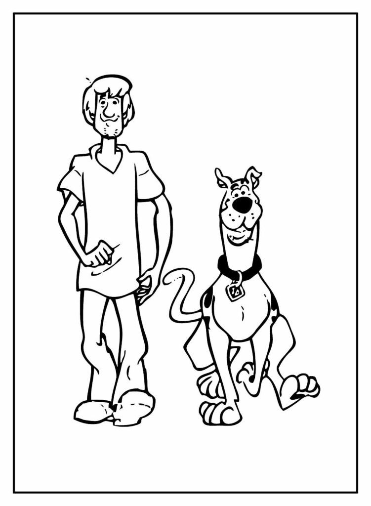 Colorir desenho de Scooby-Doo