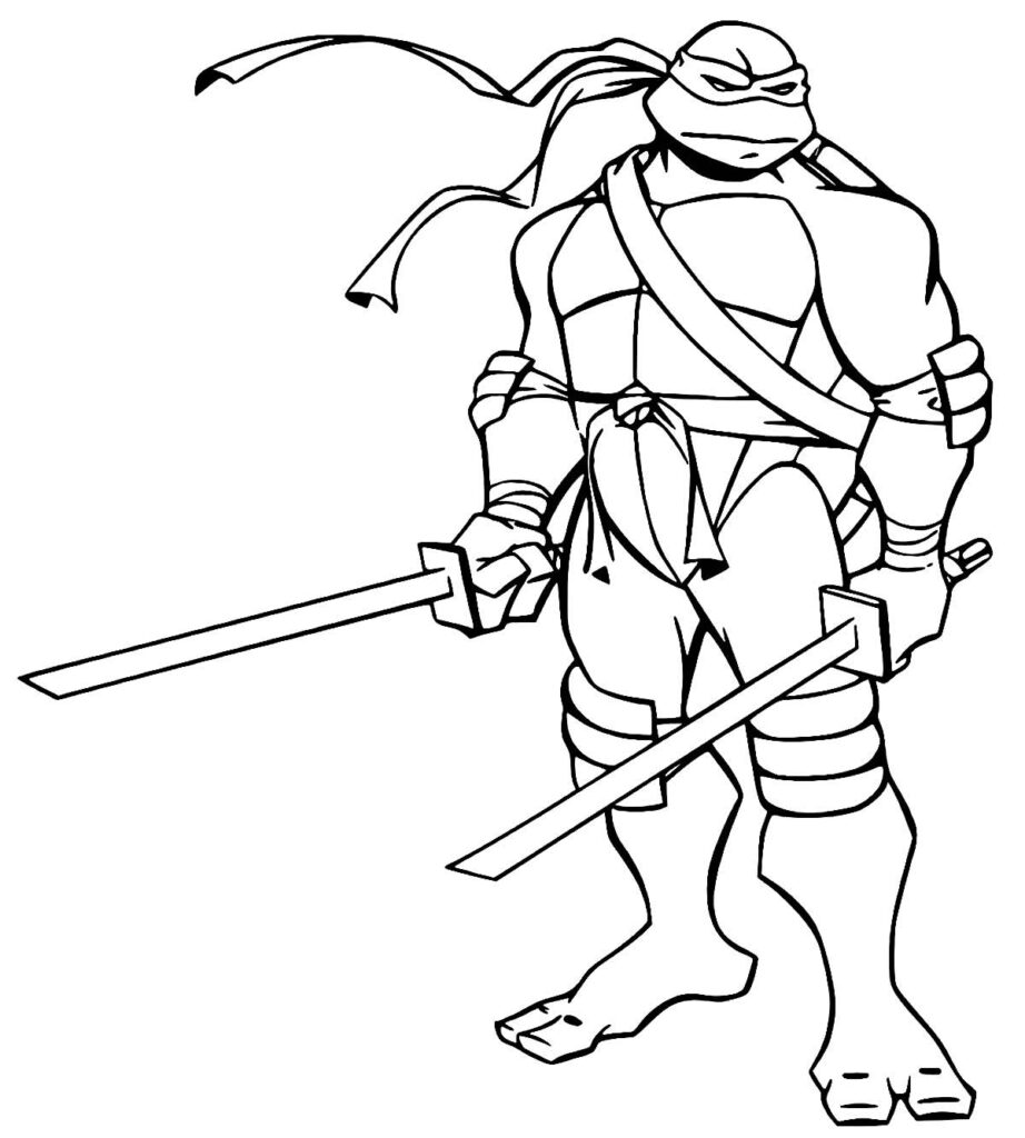 Desenhos de Tartarugas Ninjas para colorir