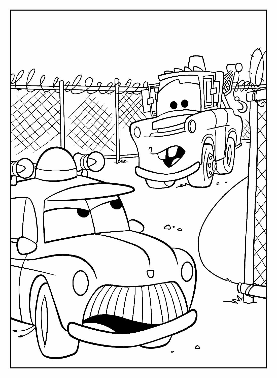 Desenhos Do Filme Carros Para Colorir Bora Colorir