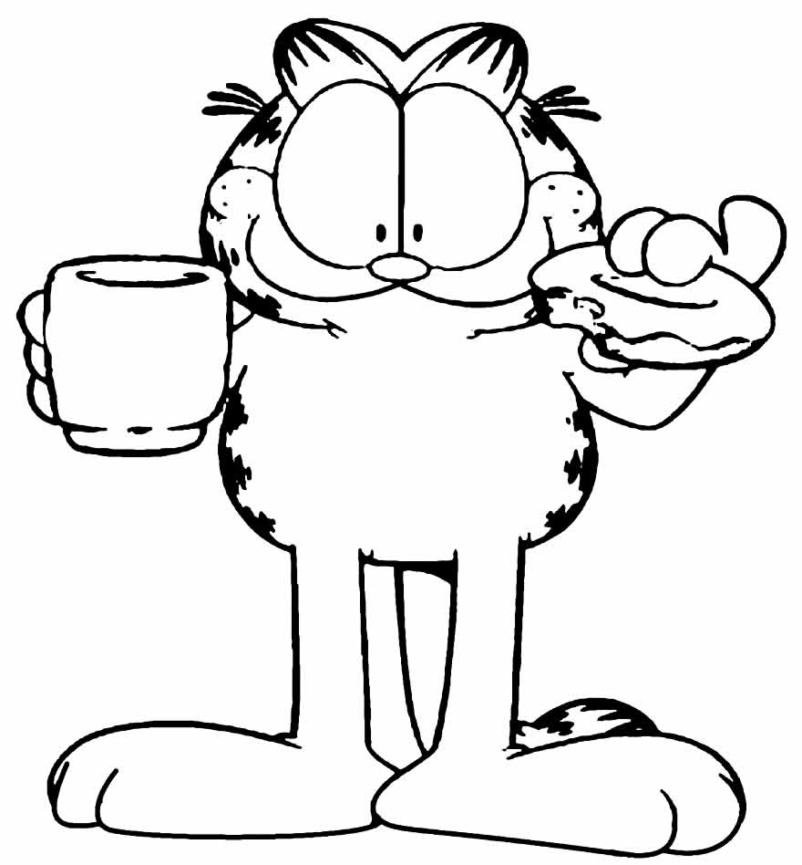 Imagem para pintar de Garfield