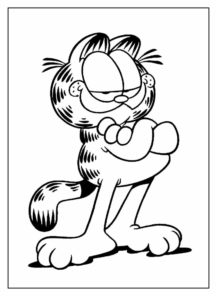 Desenho Garfield Colorir