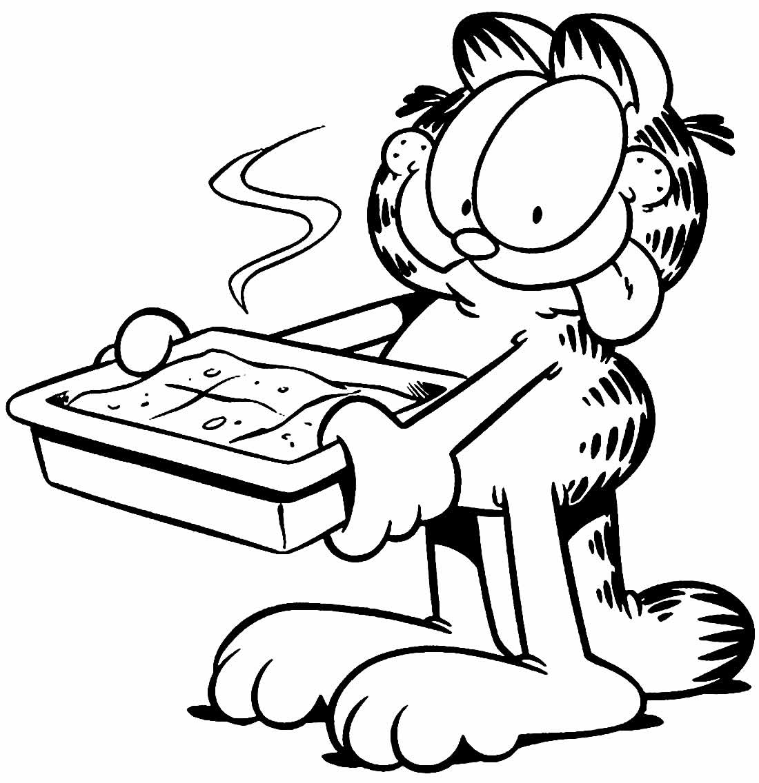 Desenhos do Garfield para colorir - Bora Colorir