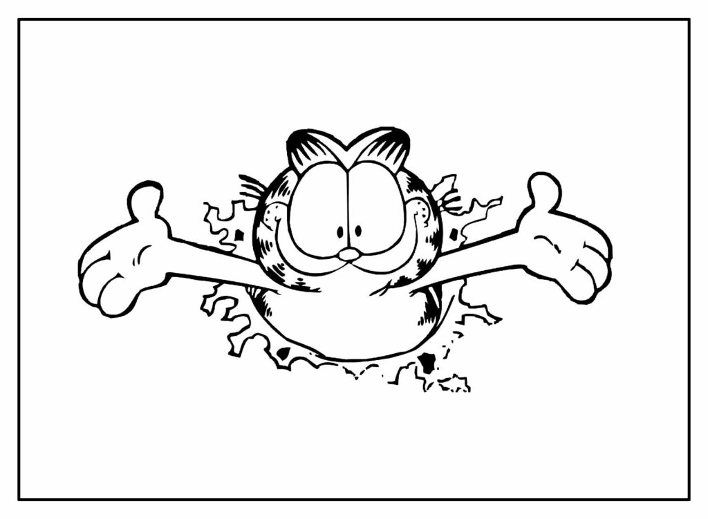 Desenhos Garfield Pintar