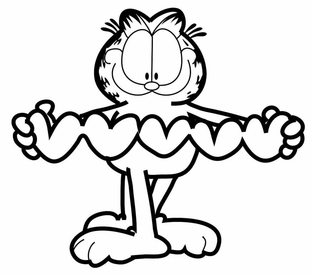 Desenhos Garfield Pintar