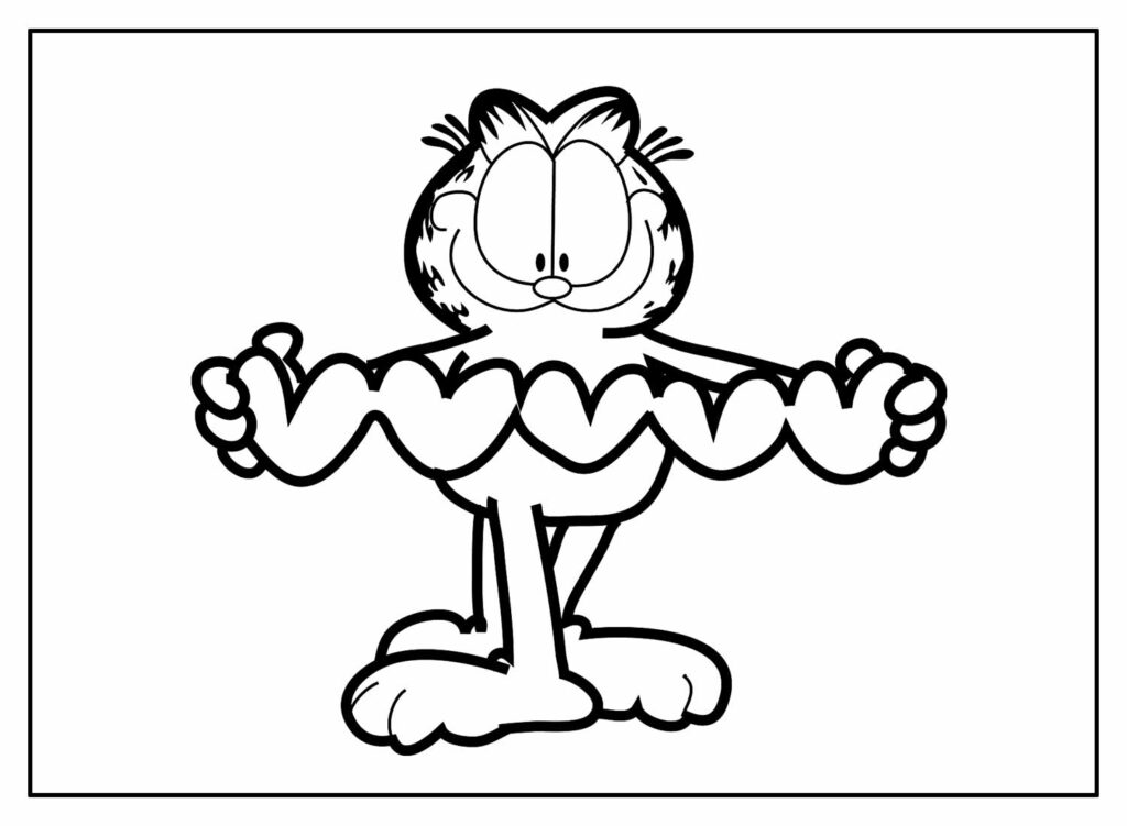 Desenhos Garfield Colorir