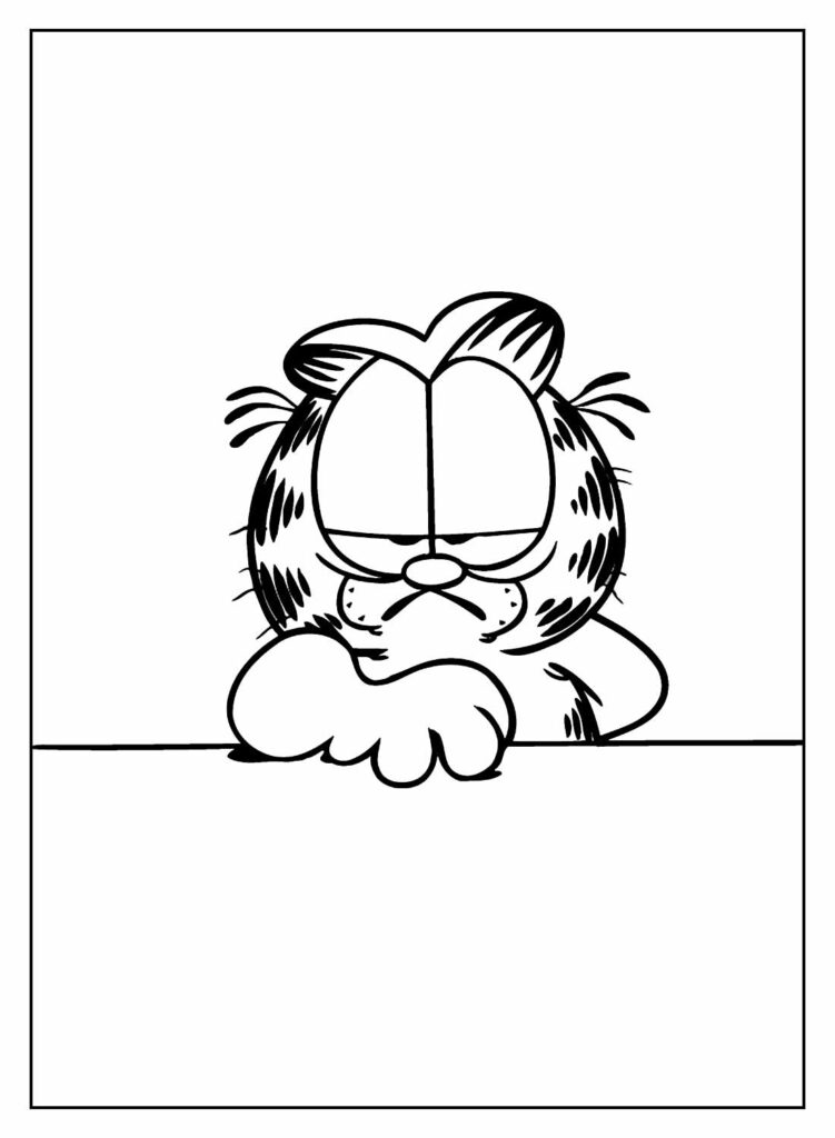 Garfield para pintar e colorir