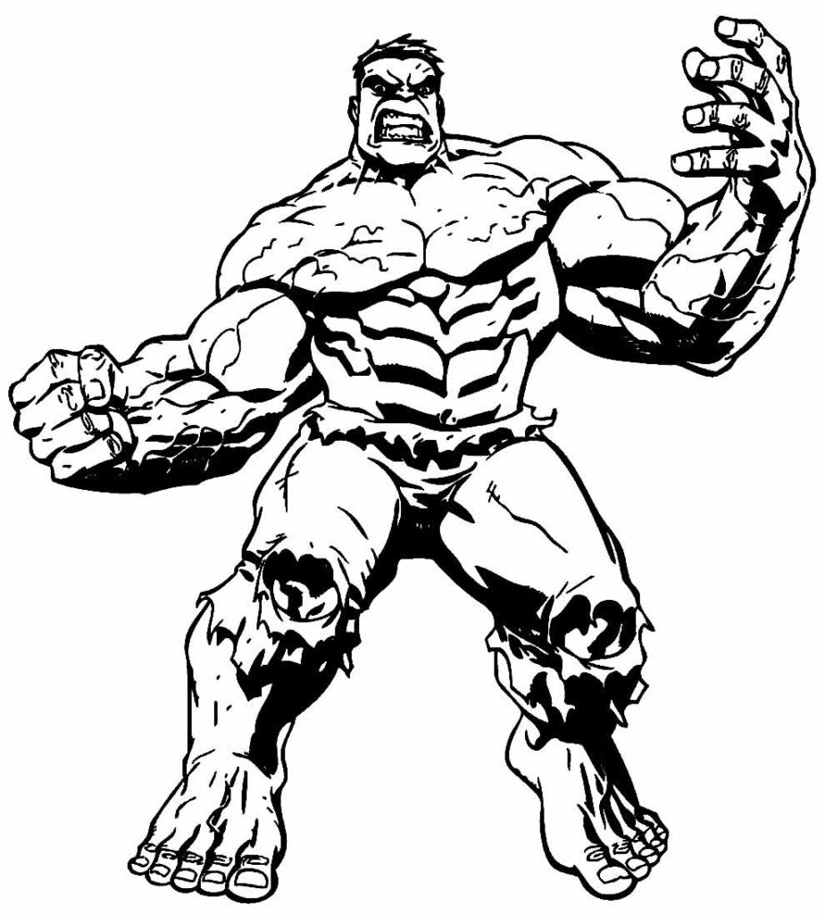 Desenho de Hulk