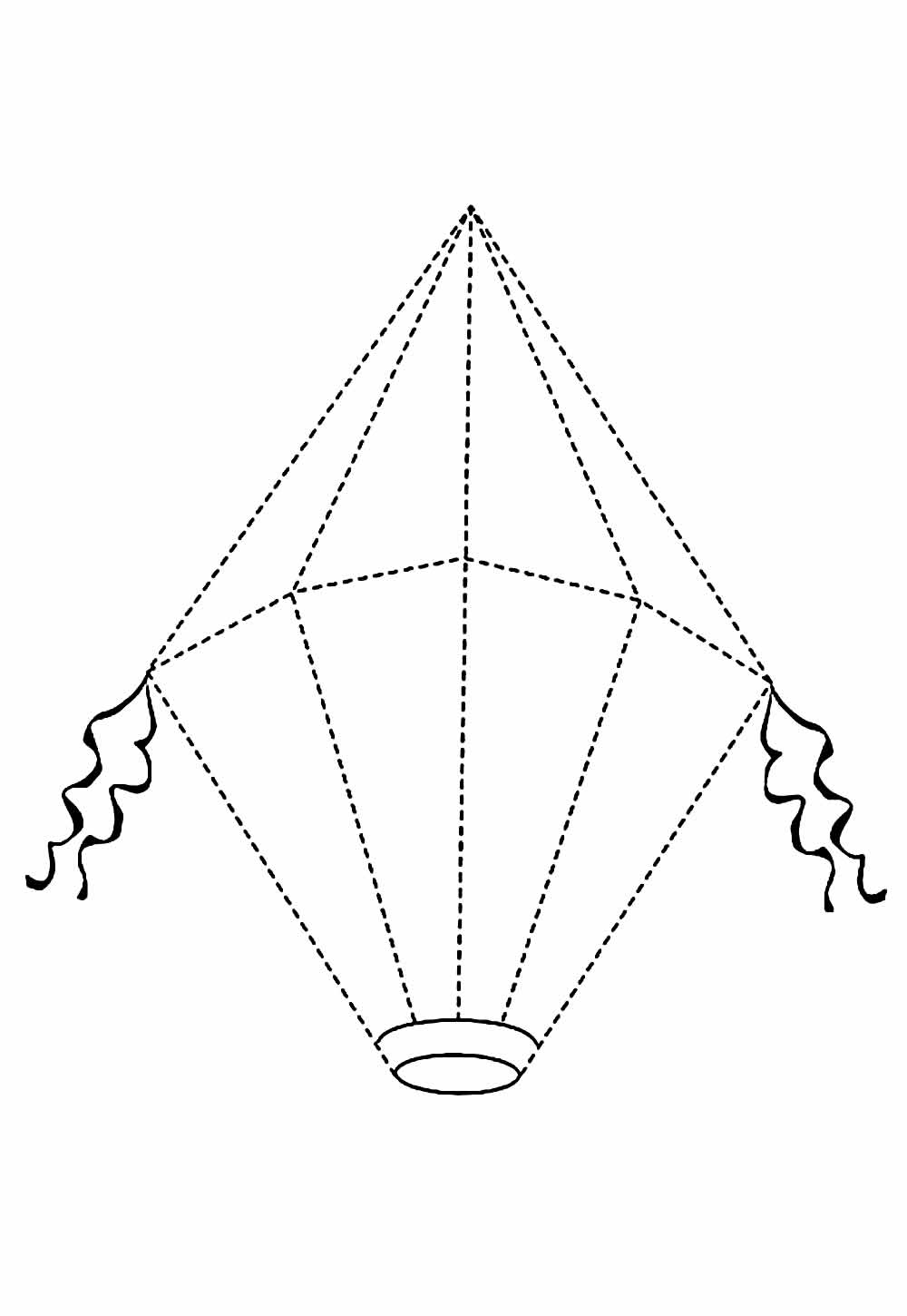 Desenho de Balão de São João