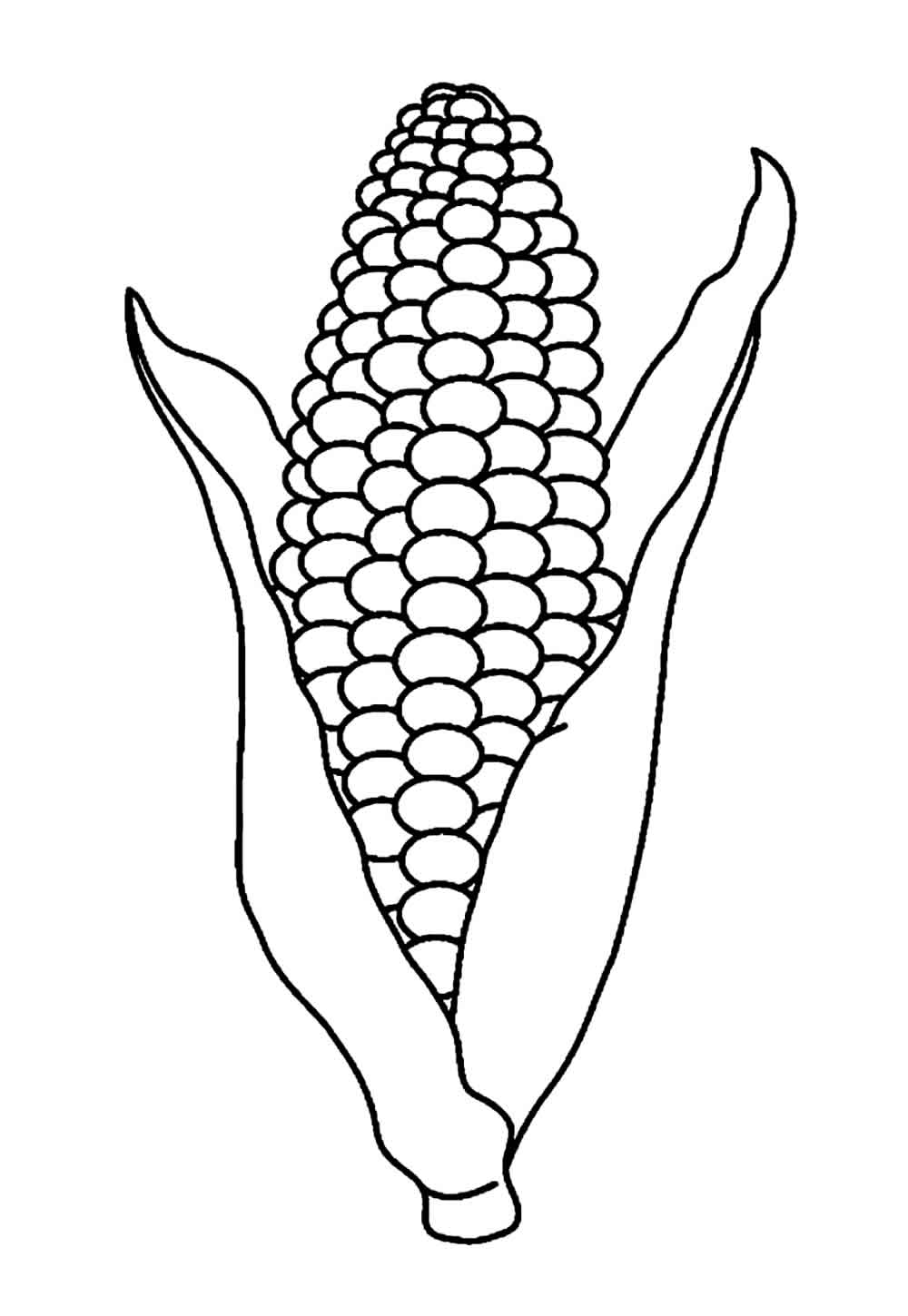 Desenho de Milho para colorir