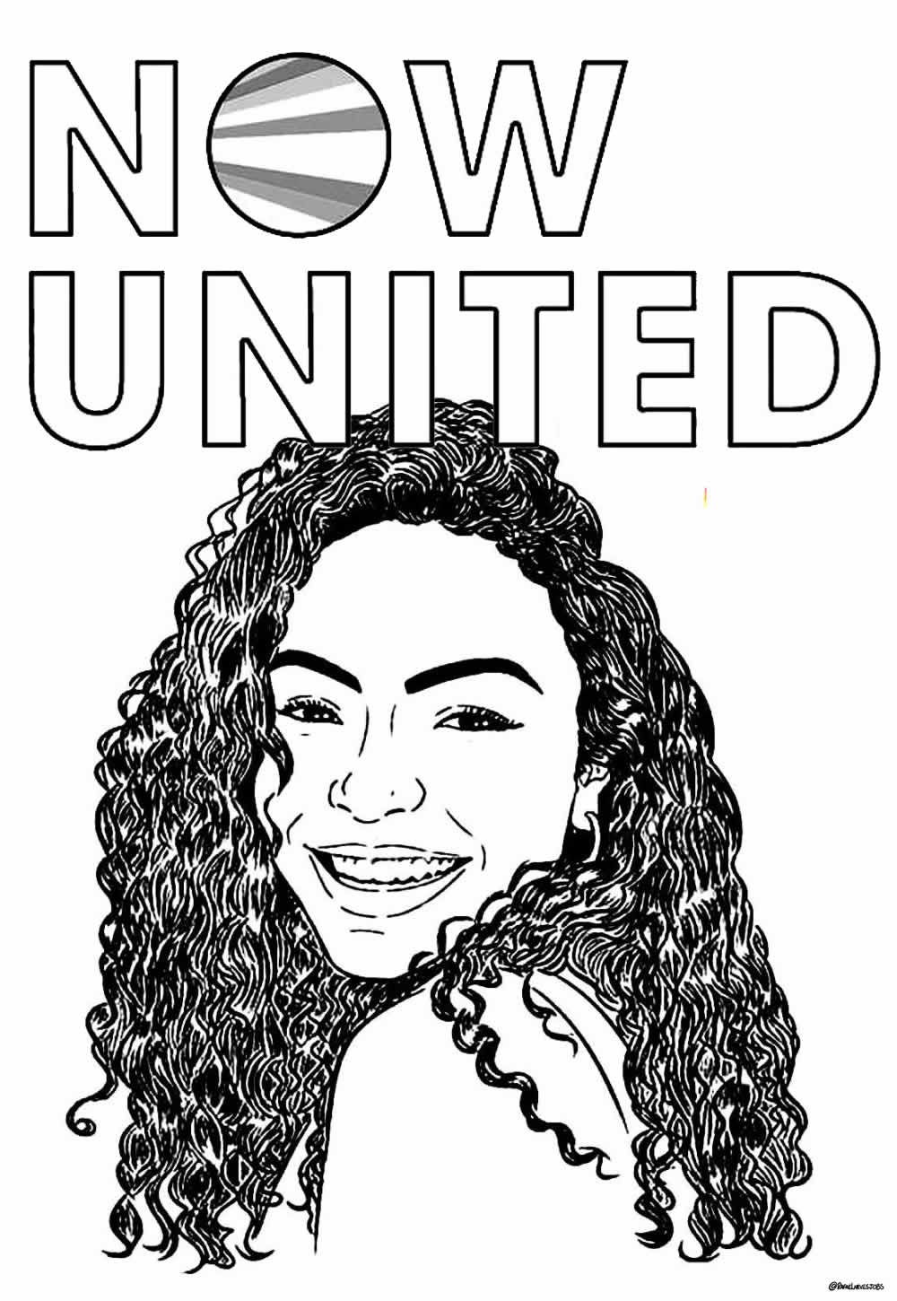 Desenho de Now United para colorir
