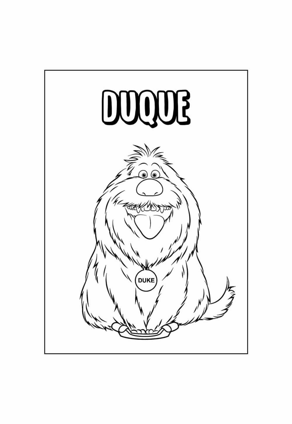 Desenho de Pets para colorir