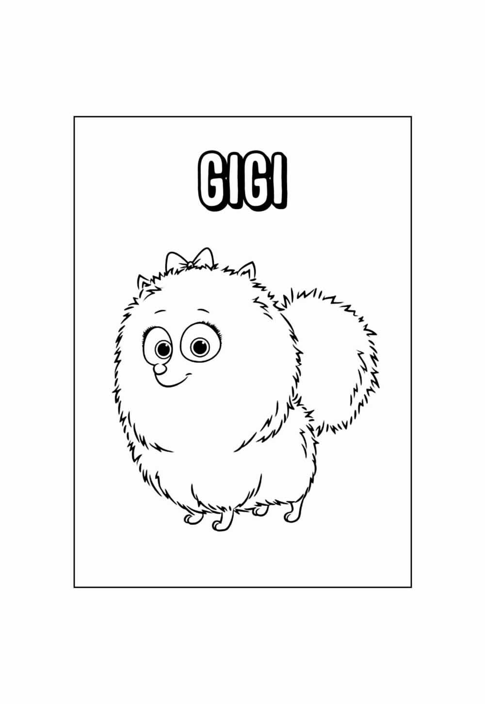 Deseho Educativo de Pets para colorir