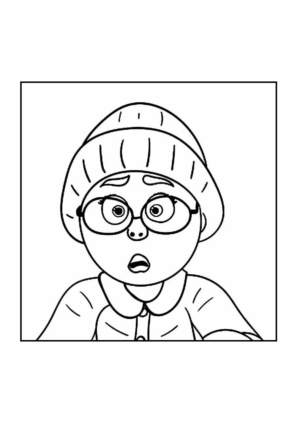 Desenho de Red para colorir