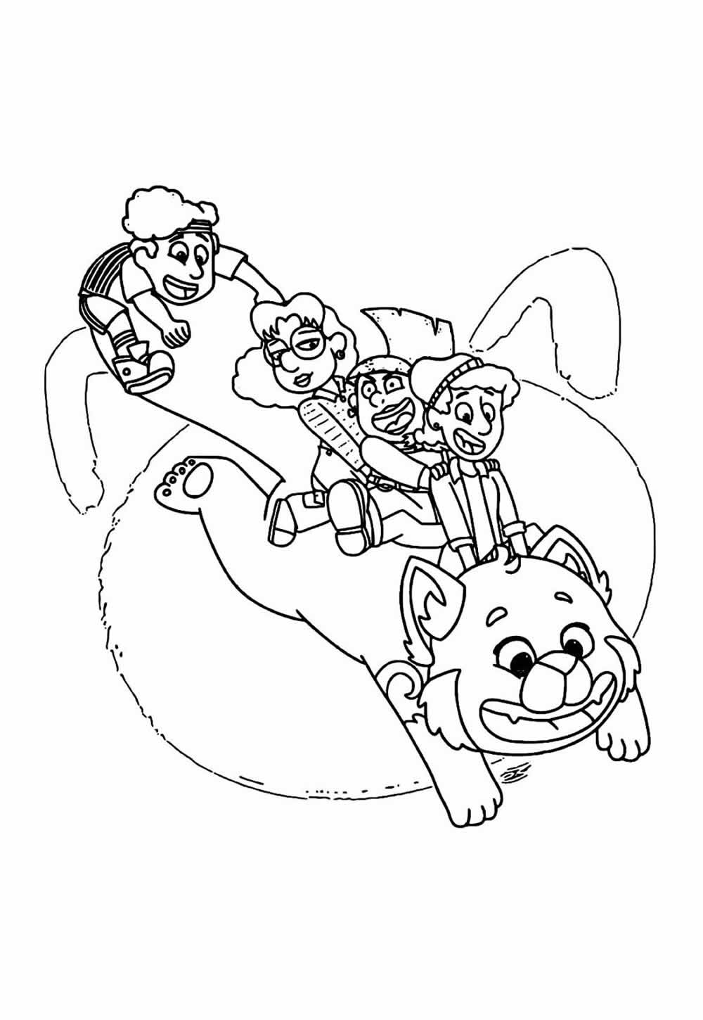 Desenho de Red: Crescer é uma Fera para colorir