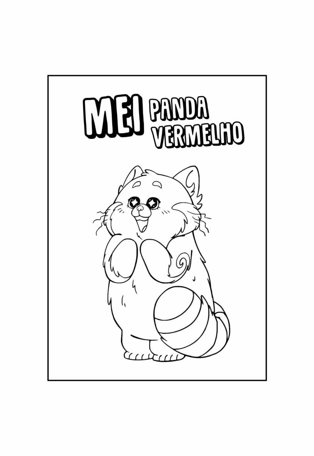 Desenho Educativo de Red: Crescer é uma Fera para colorir