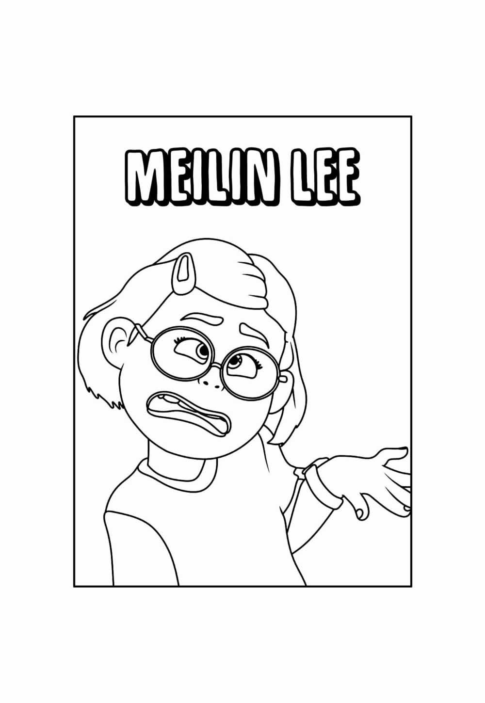 Desenho de Red para colorir