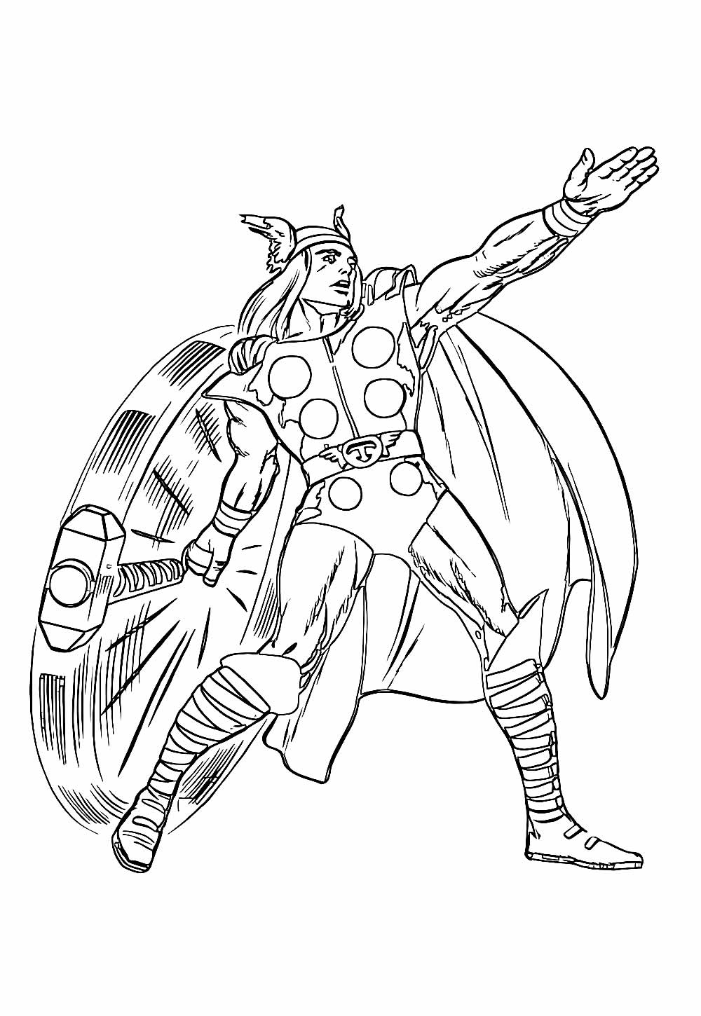 Desenhos para pintar de Thor