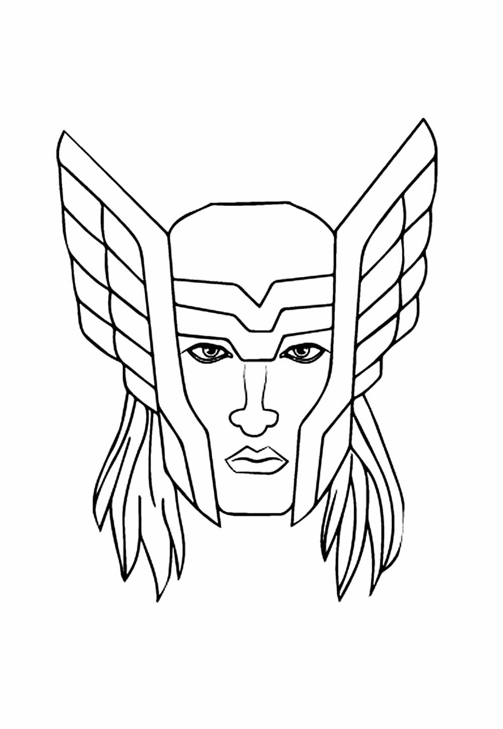 Desenho de Thor para colorir