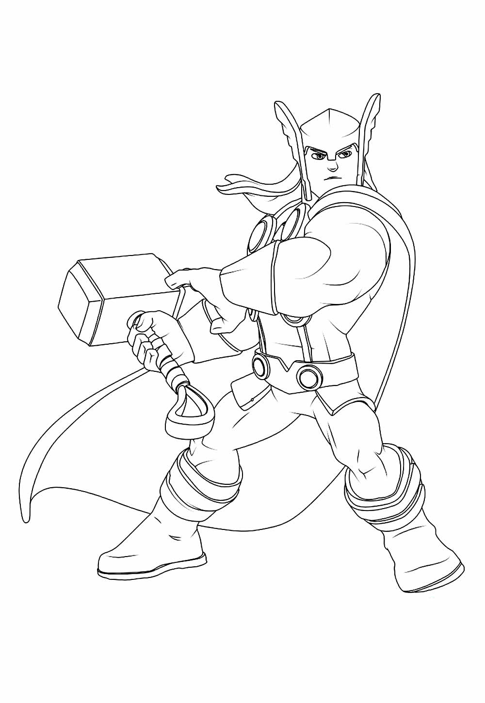 Thor para colorir