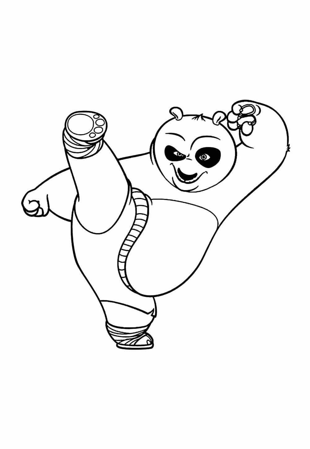 Desenho do Kung Fu Panda para colorir