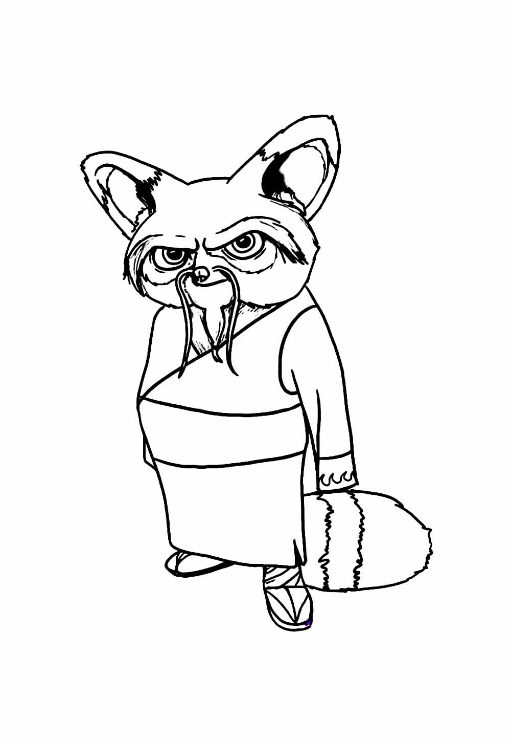 Desenho para colorir - Kung Fu Panda