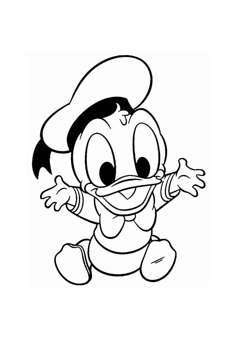 Desenho de Pato Donald Bebê