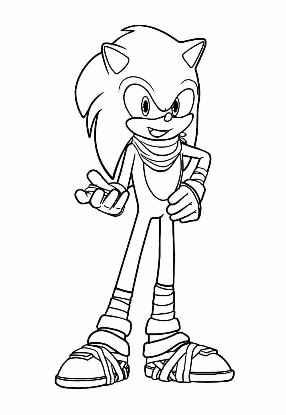 Desenho para colorir - Sonic