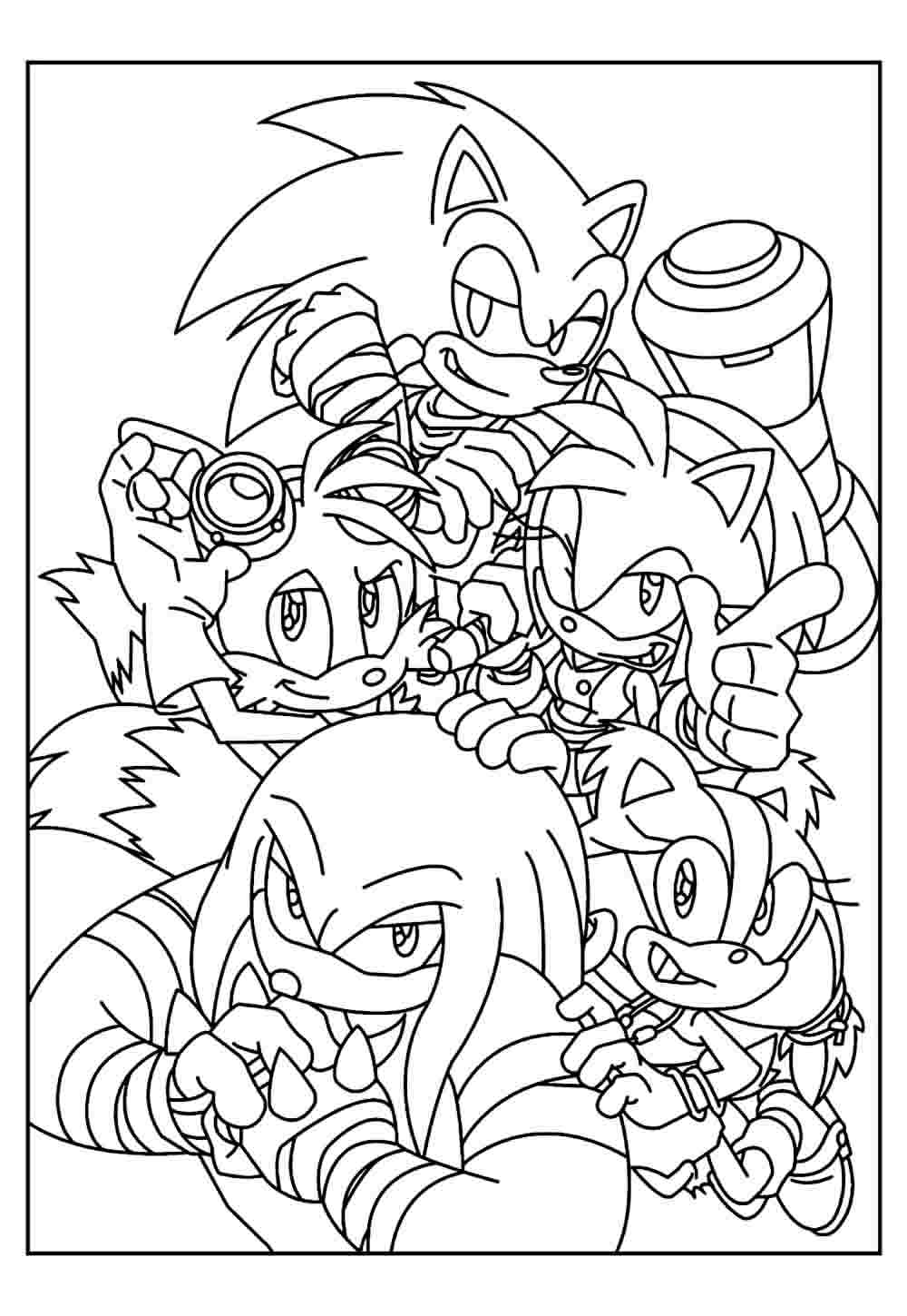 Pinte desenhos do Sonic