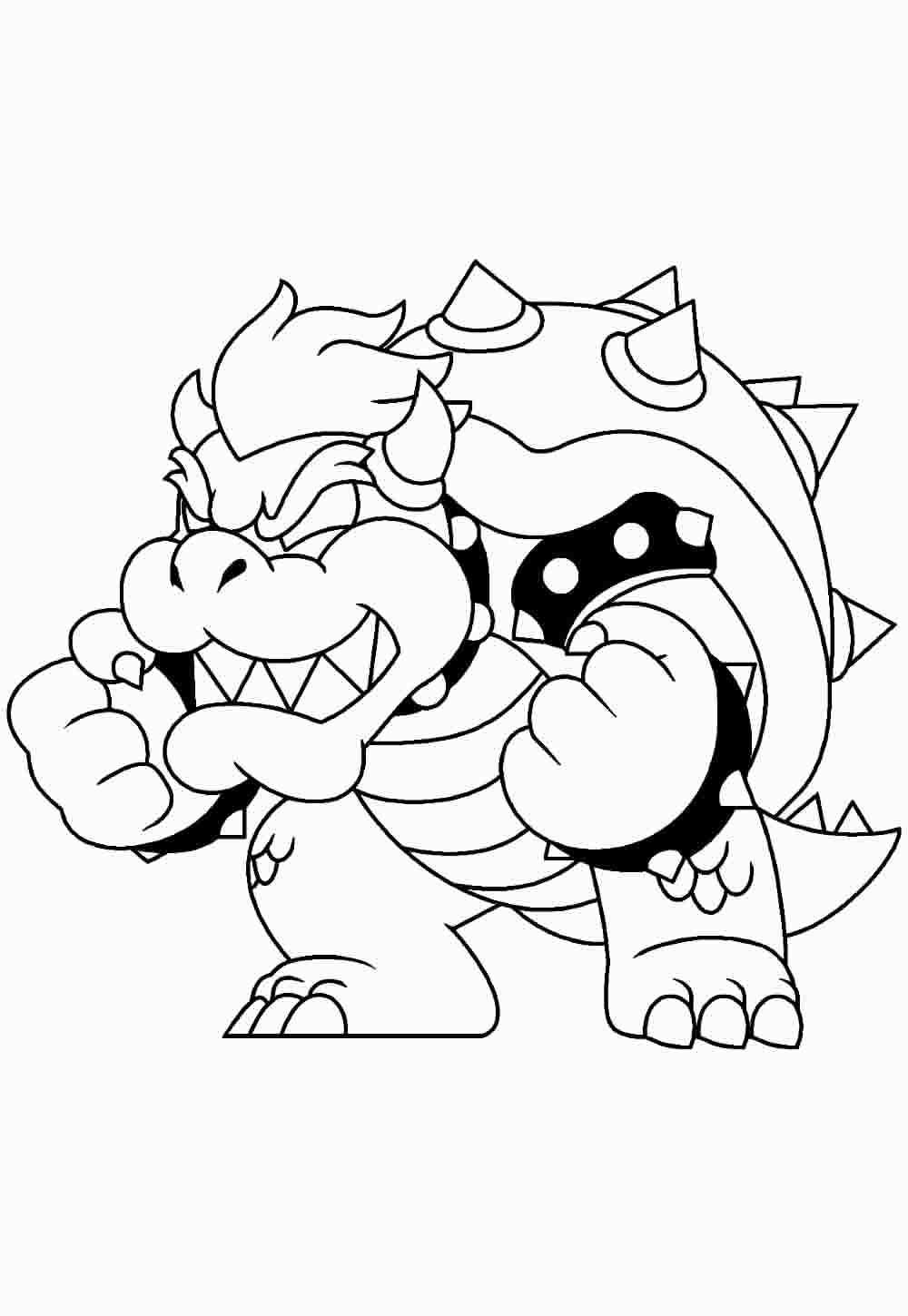 Desenho de Bowser para colorir - Mario Bros