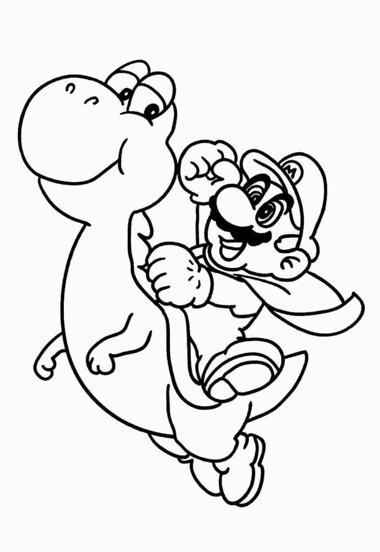 Desenhos de Mario Bros para colorir - Bora Colorir