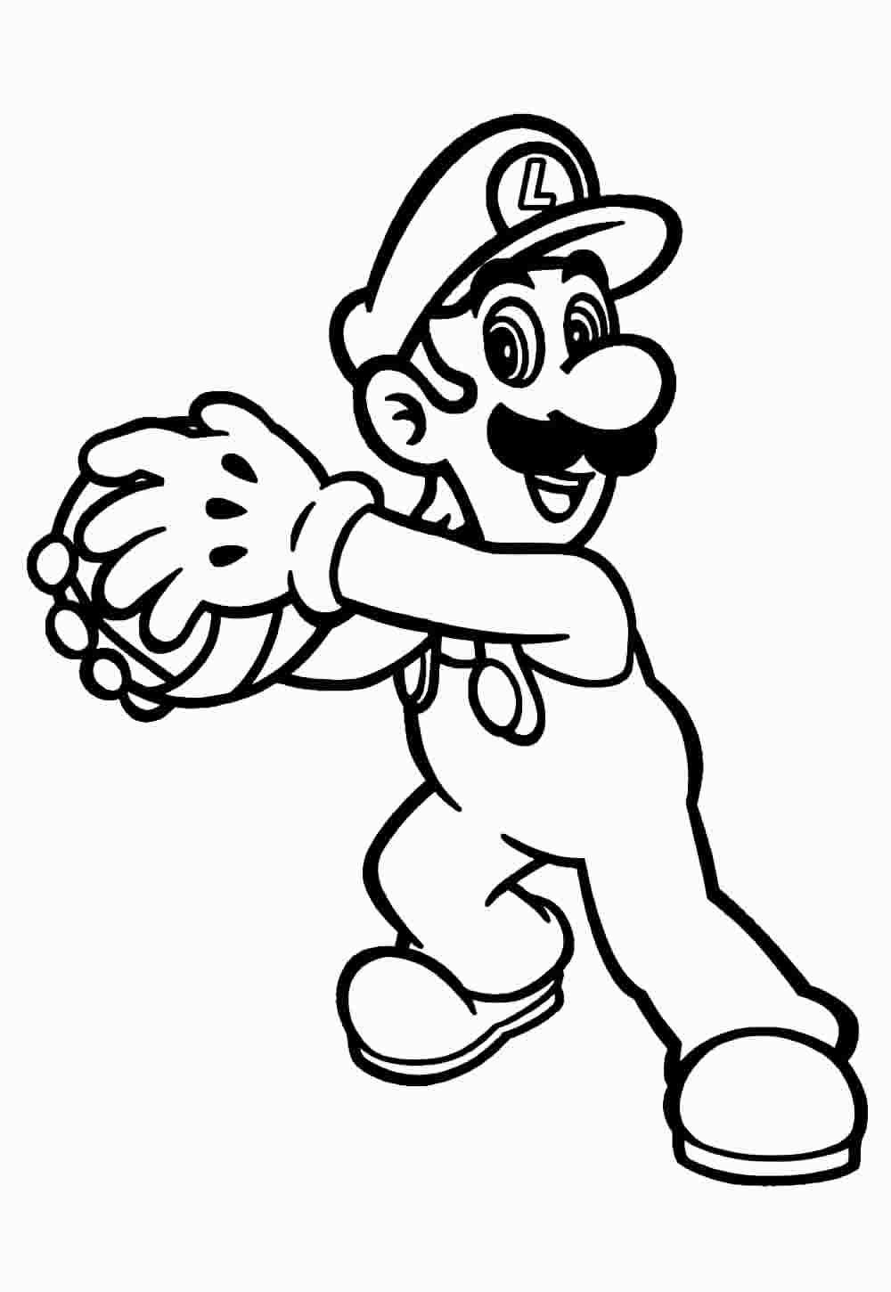 Luigi para colorir