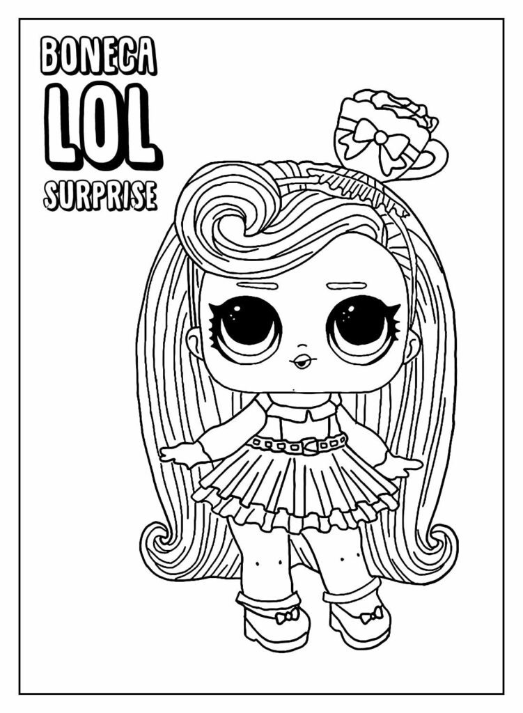 Boneca LOL #01- PDF – Desenhos Para Colorir