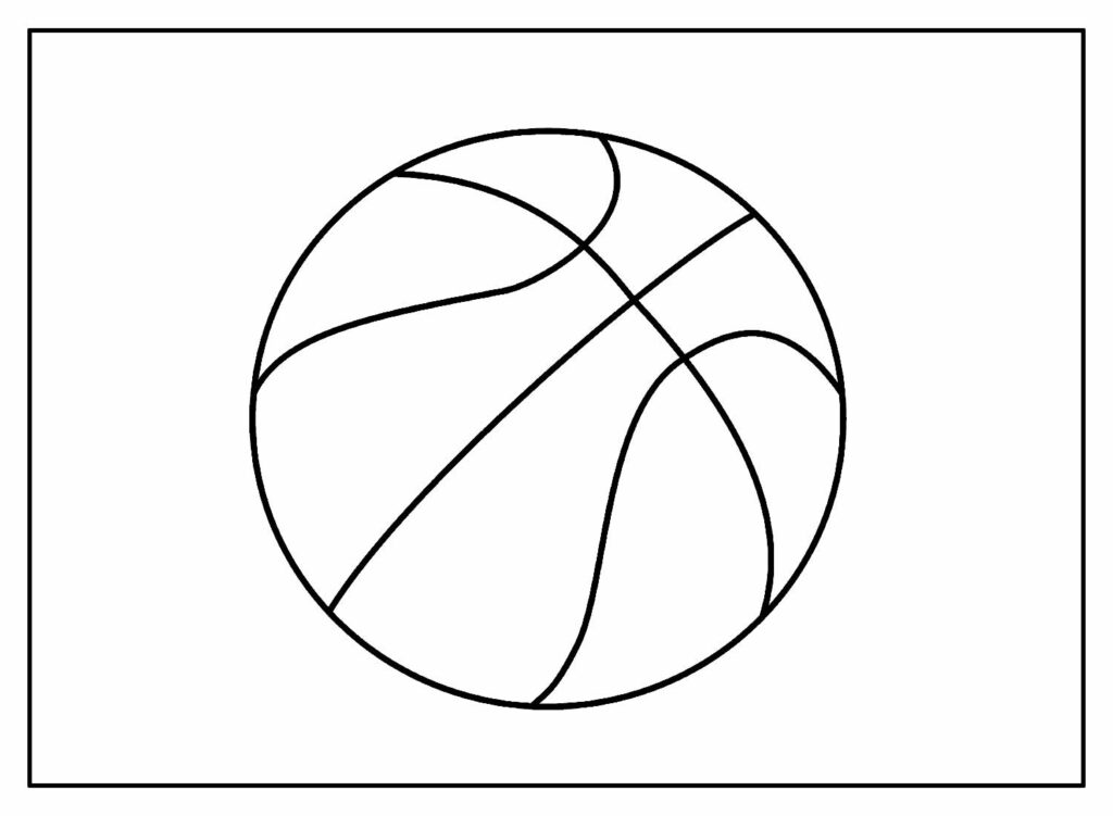 Desenho de Bola de basquete para Colorir - Colorir.com