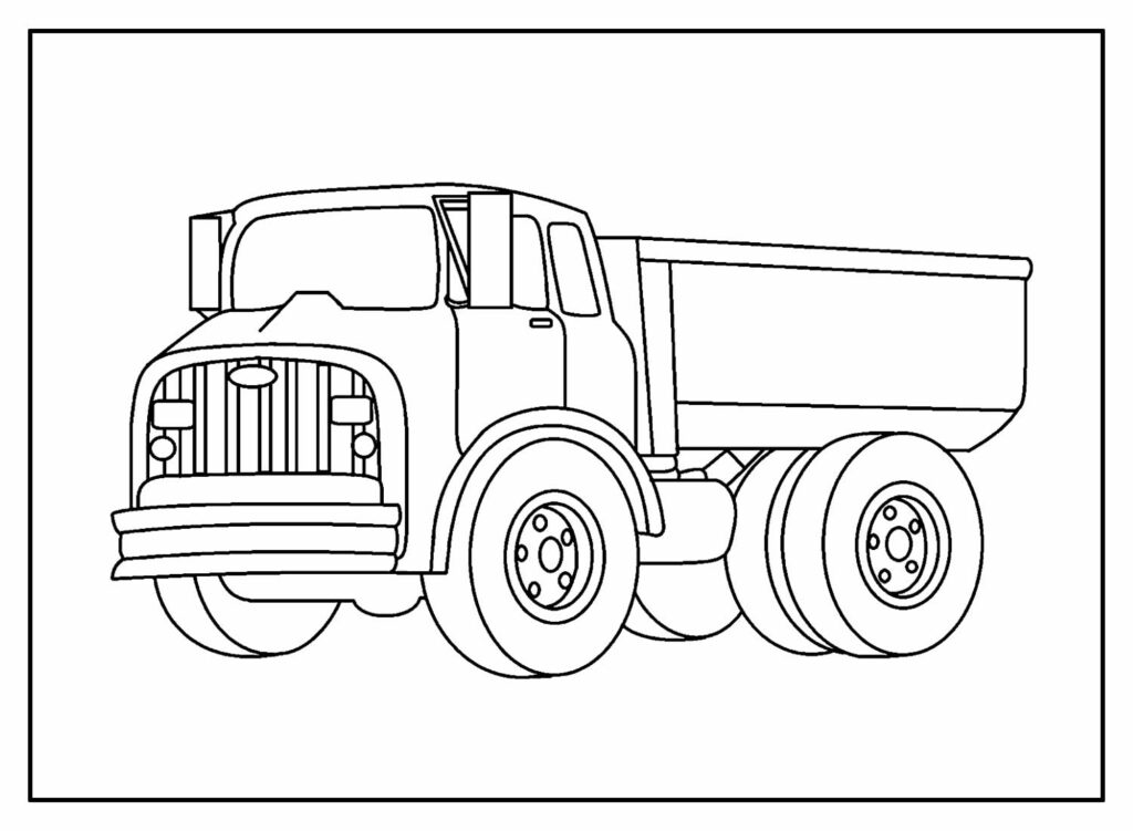 Desenhos para pintar de Caminhão