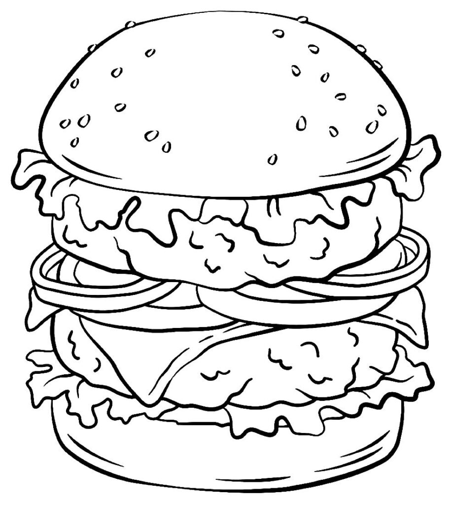 Desenho de Hambúrguer