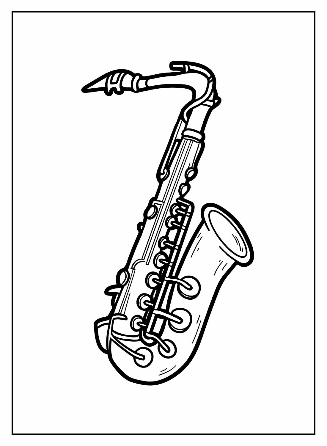 Desenhos de Instrumentos Musicais para colorir - Bora Colorir