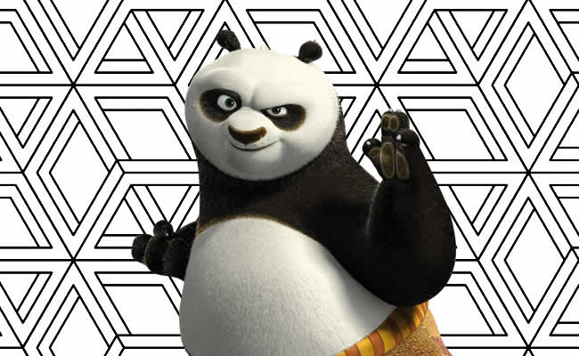 Desenhos do Kung Fu Panda para colorir