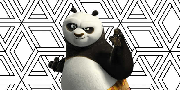 Desenhos do Kung Fu Panda para colorir