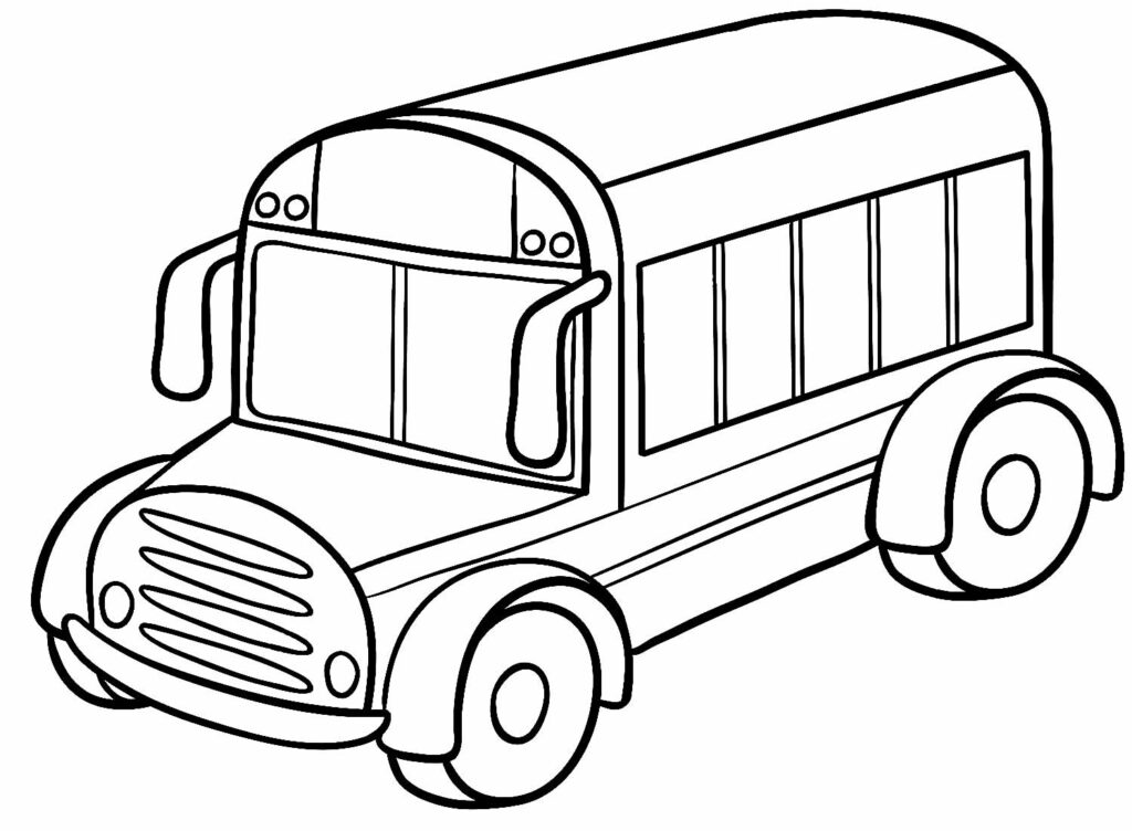 Desenho do Ônibus para colorir