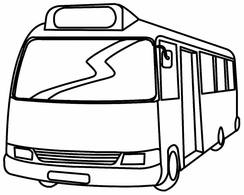 Desenho do Ônibus para colorir